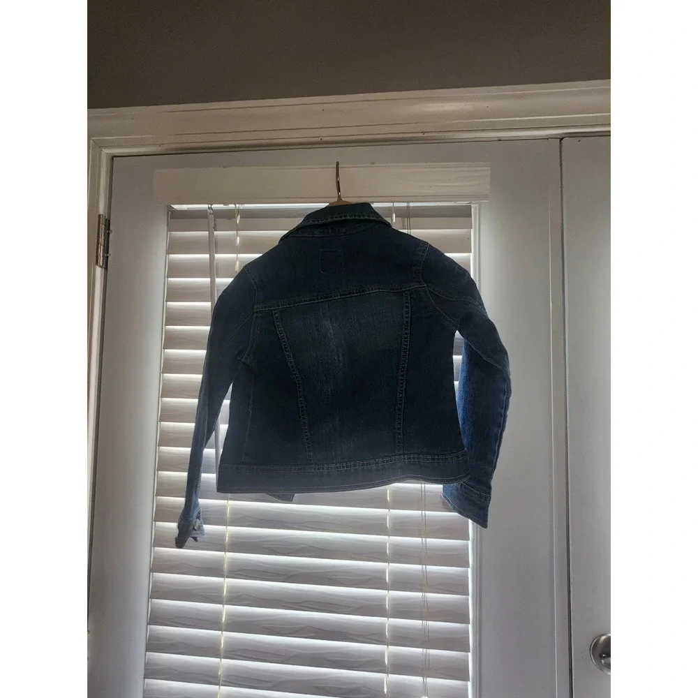 The Children's Place Denim Jean Jacket. Dark Wash. Girls 7/8 Medium